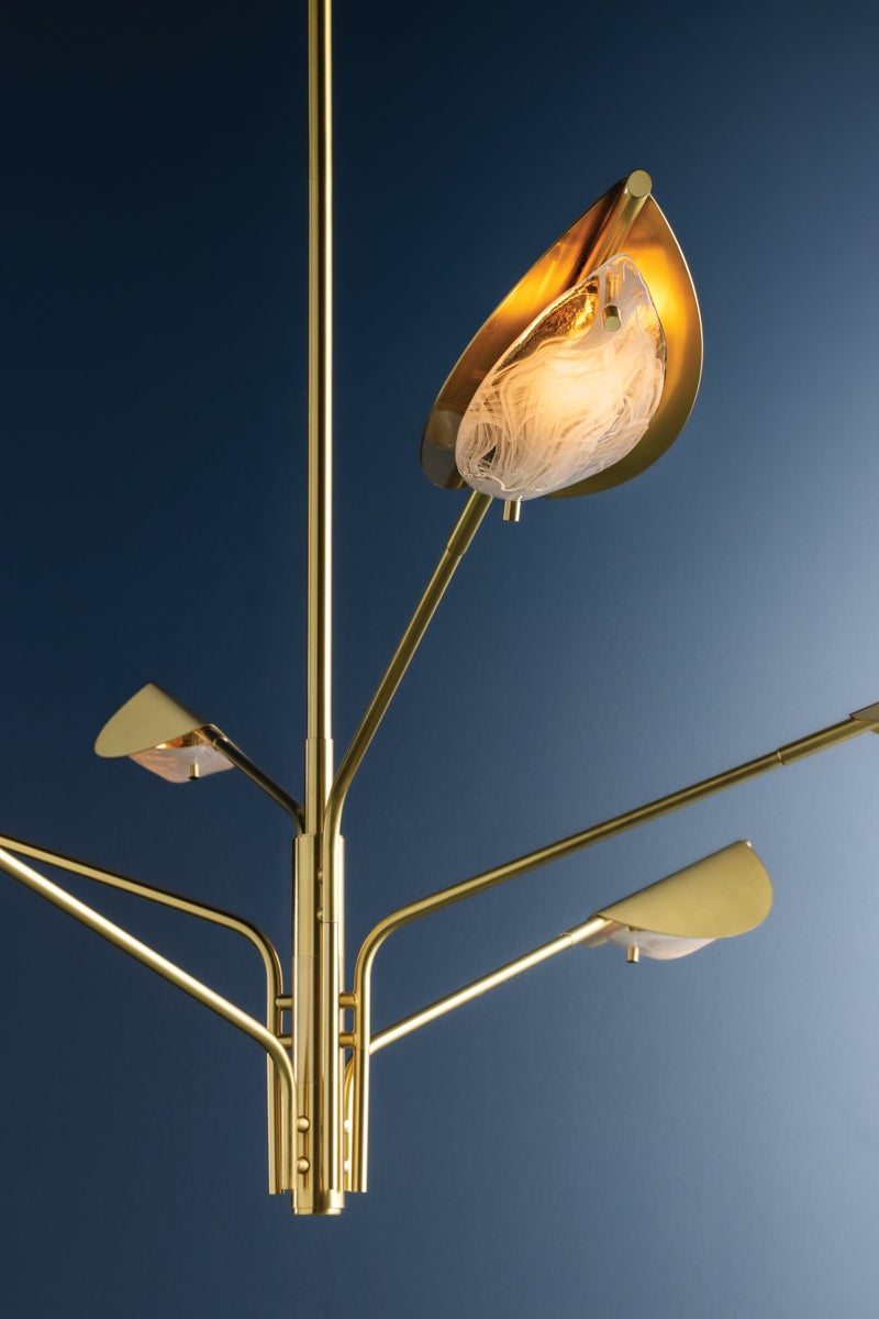 Hudson Valley Lighting LEVIN Chandelier — Aged Brass