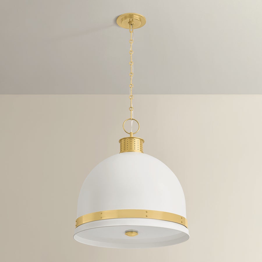 Hudson Valley Lighting Briscoe Pendant — 2133-AGB/SWH