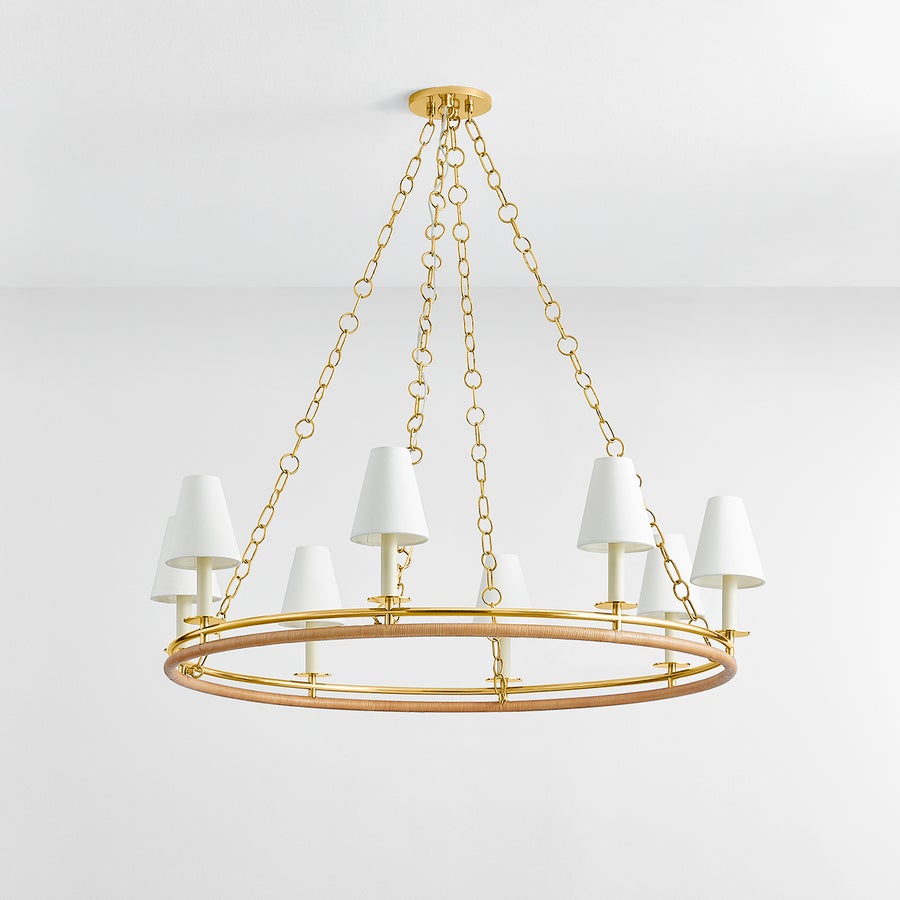 Hudson Valley Lighting SWANTON CHANDELIER — Aged Brass