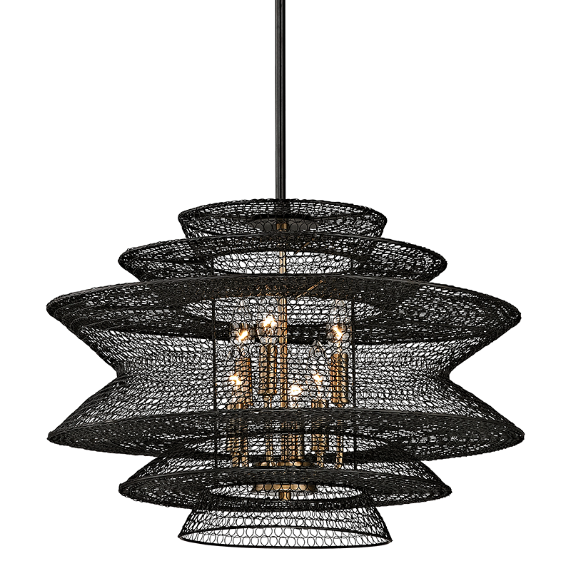 Troy Lighting Kokoro Chandelier — F6016-SBK