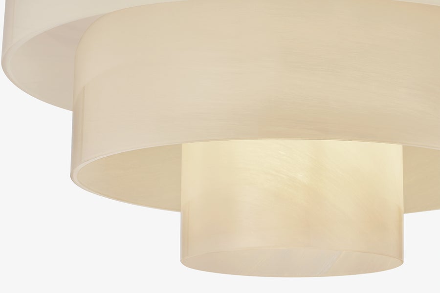 Hudson Valley Lighting PORT RICHMOND Flush Mount — Aged Brass