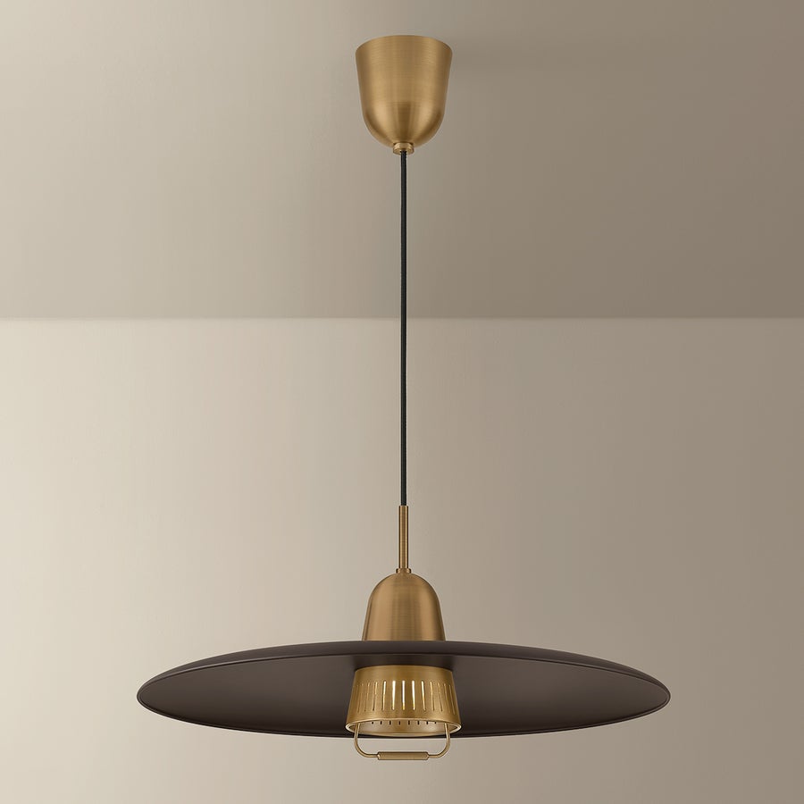 Troy Lighting Gilroy Pendant — F2625-PBR/BRZ