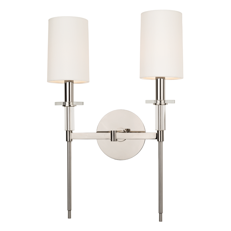Hudson Valley Lighting Amherst Wall Sconce — Polished Nickel