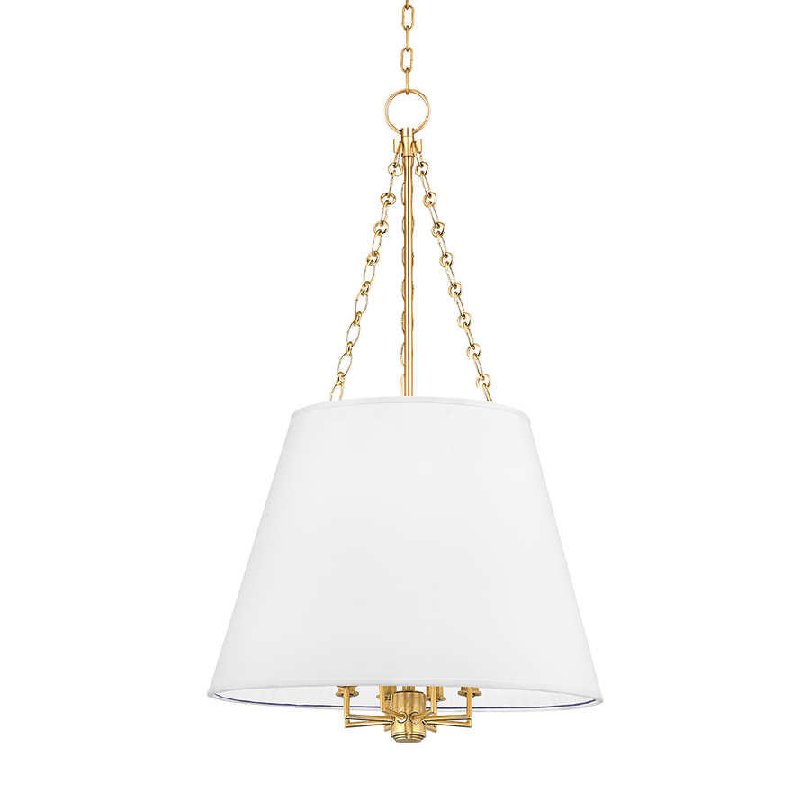 Hudson Valley Lighting Burdett Pendant — Aged Brass