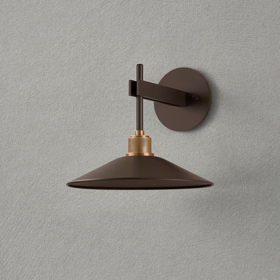 Troy Lighting Harac Exterior Wall Sconce — B7810-PBR/BRZ