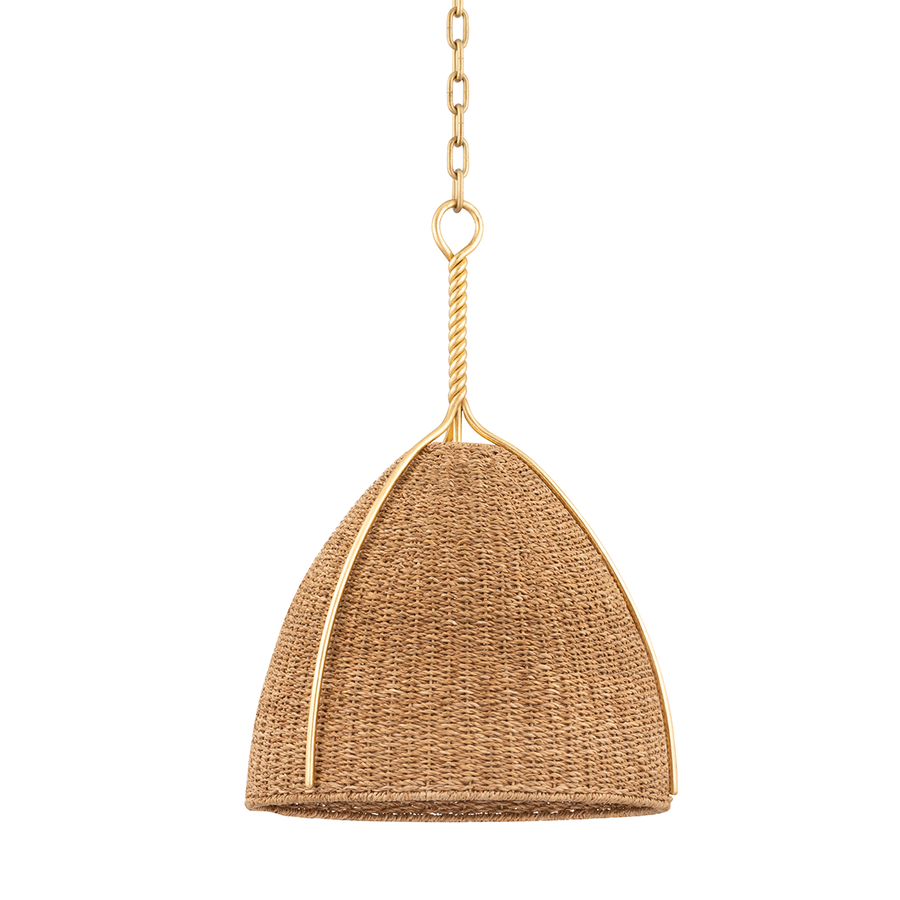 Hudson Valley Lighting Woodlawn Pendant — Vintage Gold Leaf