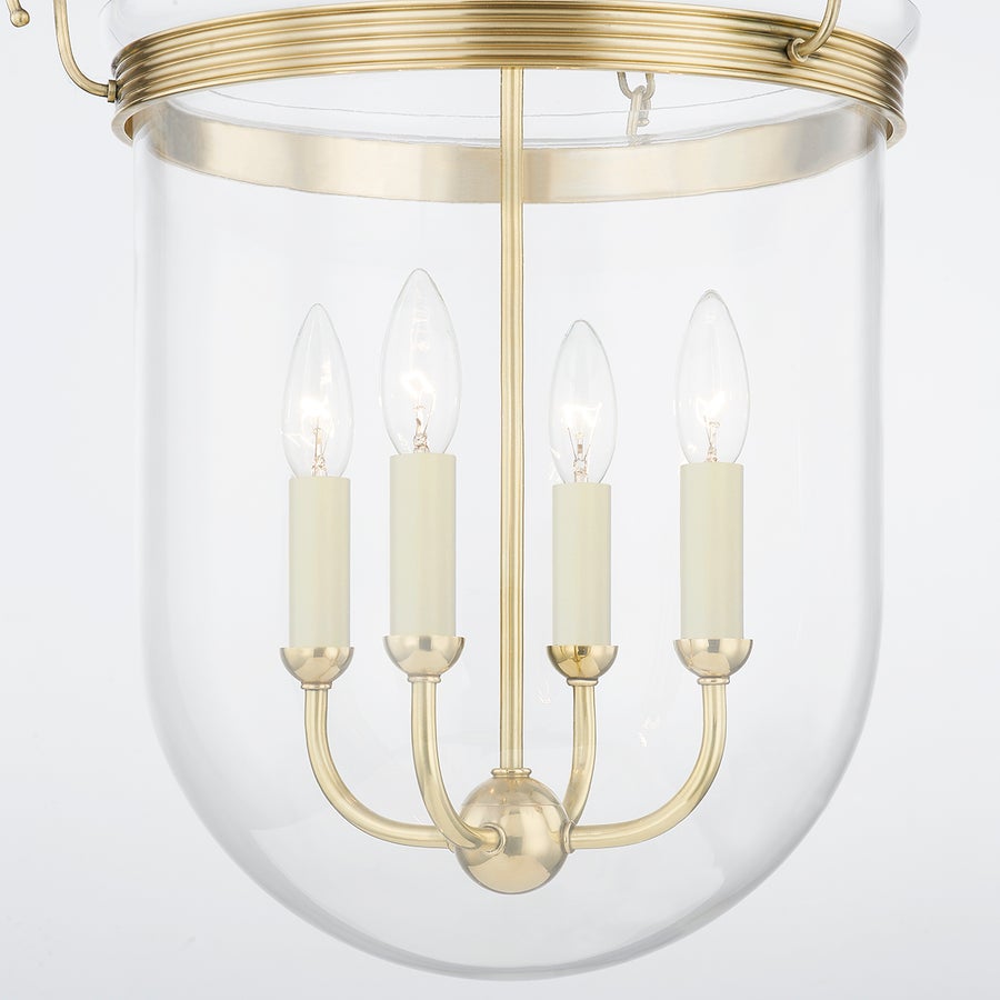 Hudson Valley Lighting ROUSHAM Lantern — Aged Brass