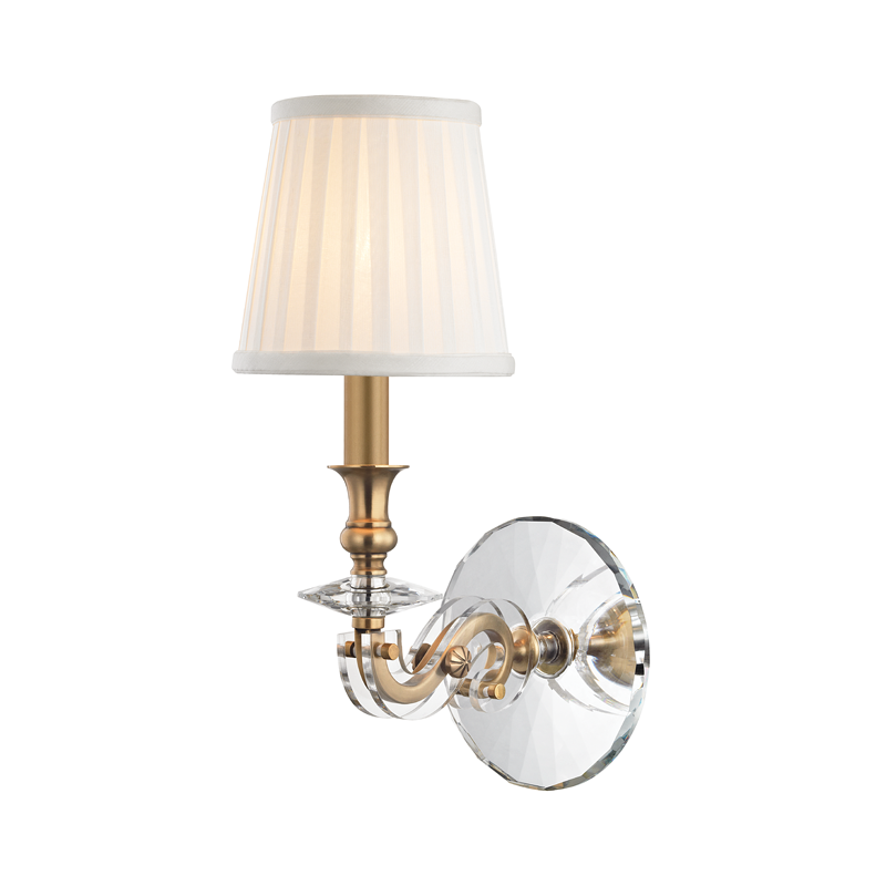 Hudson Valley Lighting Lapeer Wall Sconce — Aged Brass