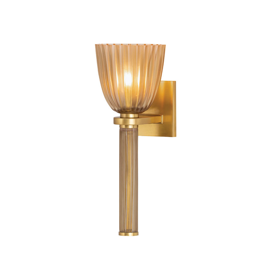 Hudson Valley Lighting COLUMBUS Wall Sconce — Aged Brass