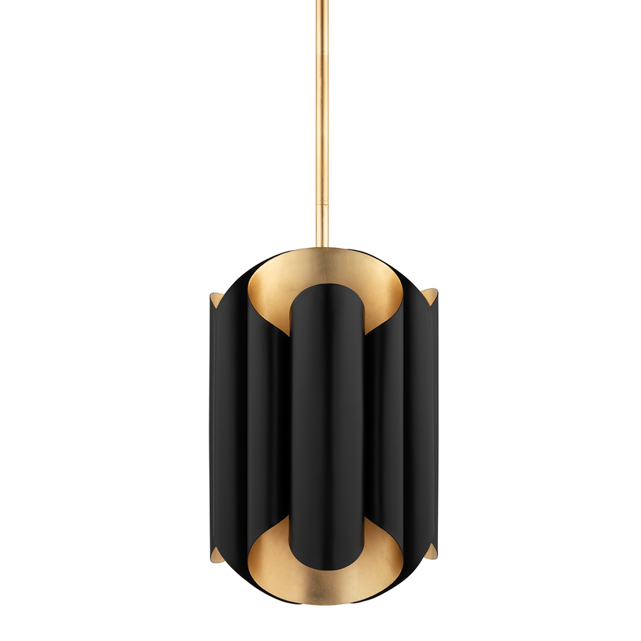 Hudson Valley Lighting Banks Pendant — 8513-GL/BK