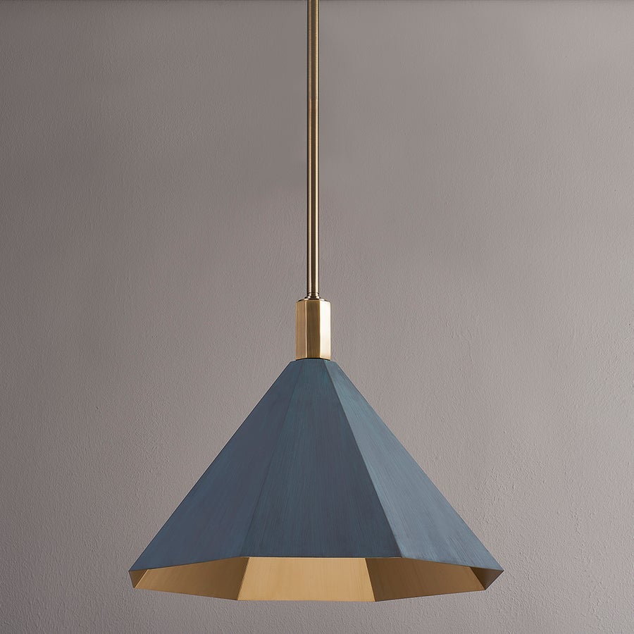 Troy Lighting HUNTLEY Pendant — F8322-PBR/VER