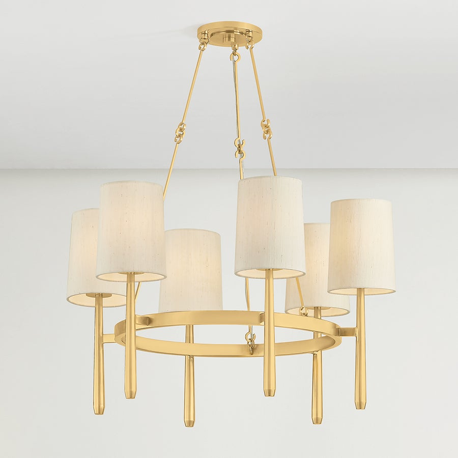 Hudson Valley Lighting BRIDGETON Chandelier — Aged Brass