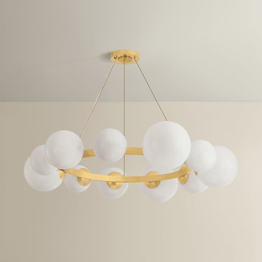 Hudson Valley Lighting Pacama Chandelier — Aged Brass