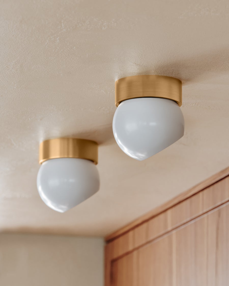 Troy Lighting ODIN Flush Mount — C1406-PBR/SWH
