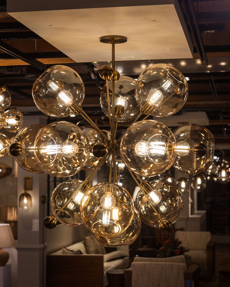 Troy Lighting ELLORY CHANDELIER — F1246-PBR