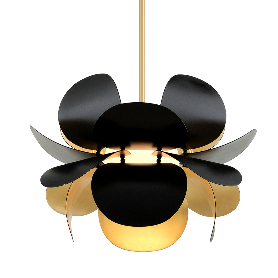 Corbett Lighting Ginger Chandelier — 308-41-GL/SBK