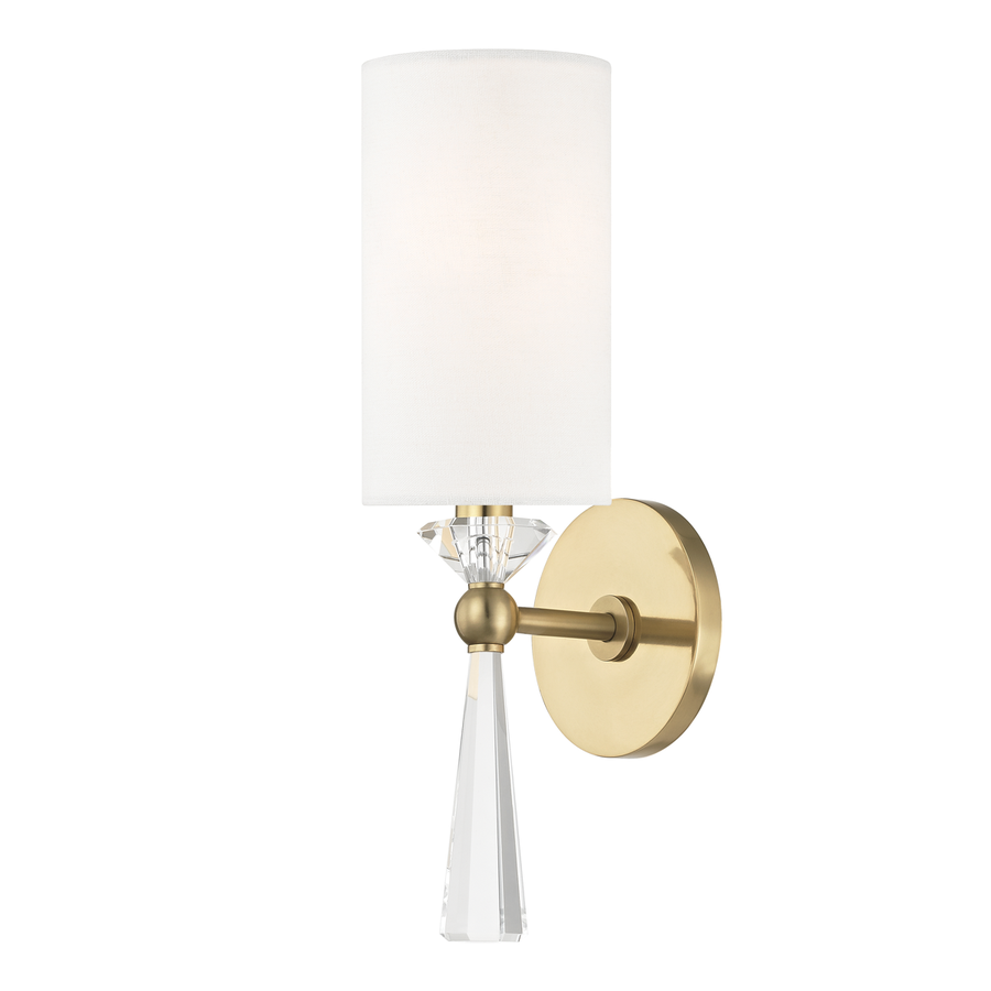 Hudson Valley Lighting Birch Wall Sconce — Aged Brass