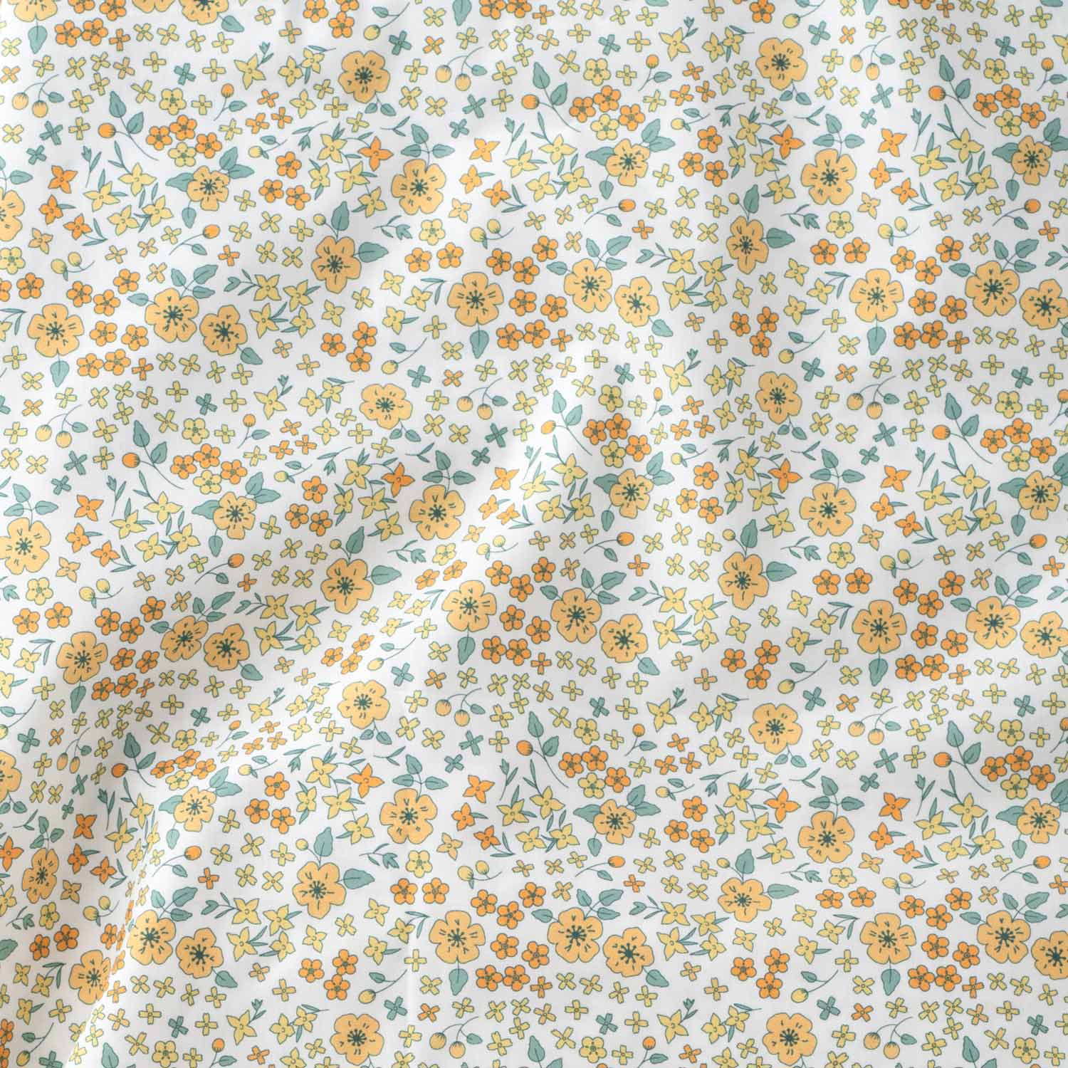 Wallowa Floral Sheeting in Chamomile, image 3
