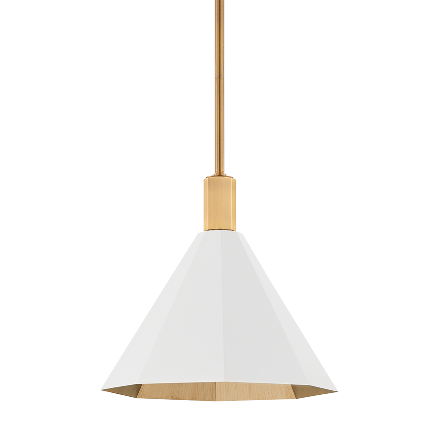 Troy Lighting HUNTLEY Pendant — F8315-PBR/SWH