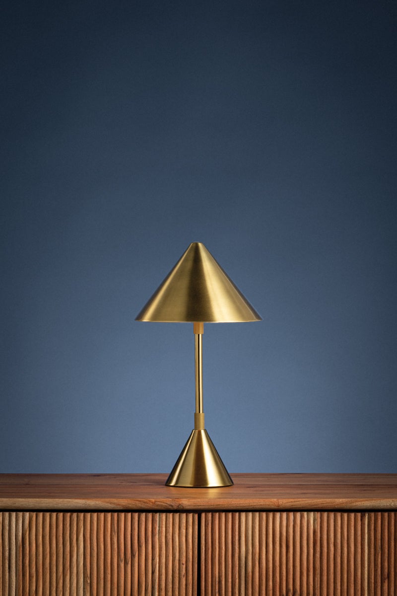 Hudson Valley Lighting SALMA Rechargeable Table Lamp — Aged Brass