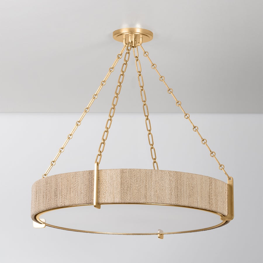 Hudson Valley Lighting QUEBEC Chandelier — Gold Leaf