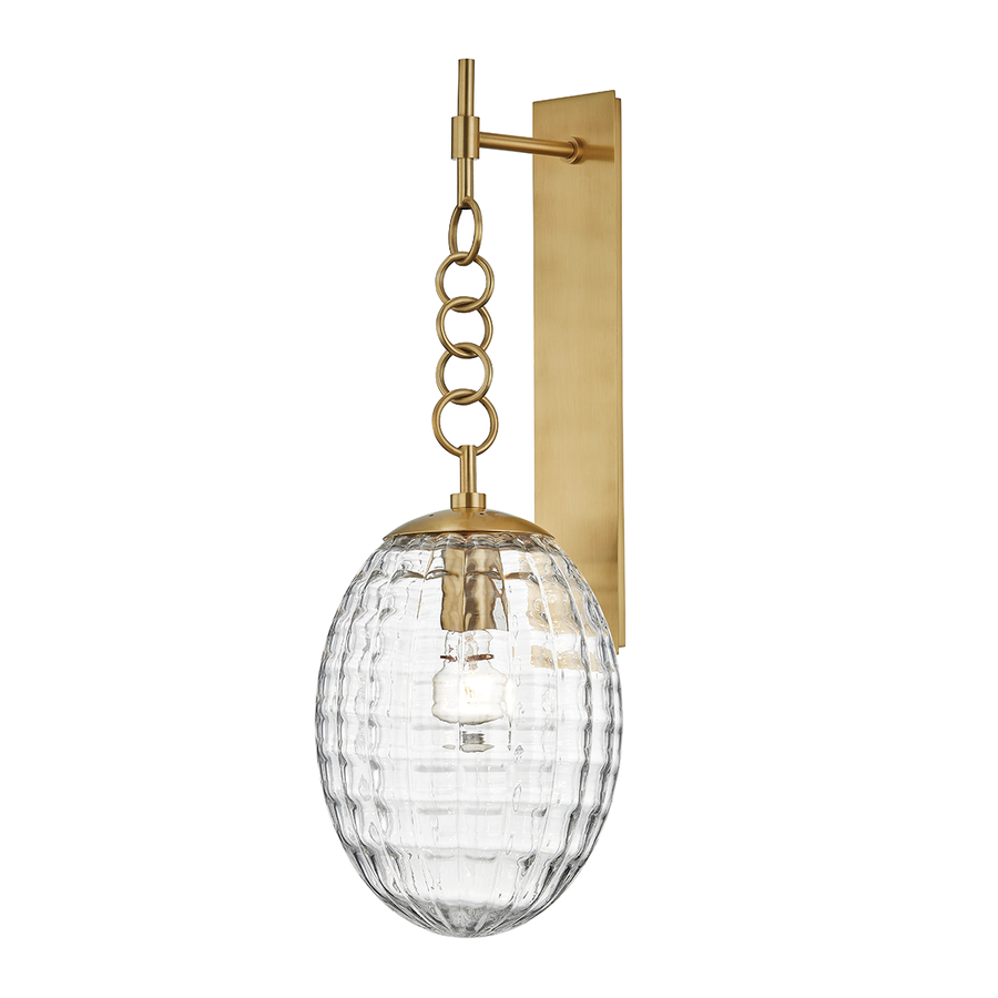 Hudson Valley Lighting Venice Wall Sconce — Aged Brass