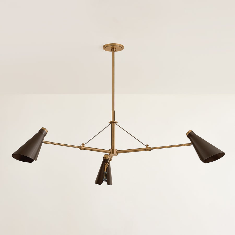 Troy Lighting ANDERSEN Chandelier — F4350-PBR/BRZ
