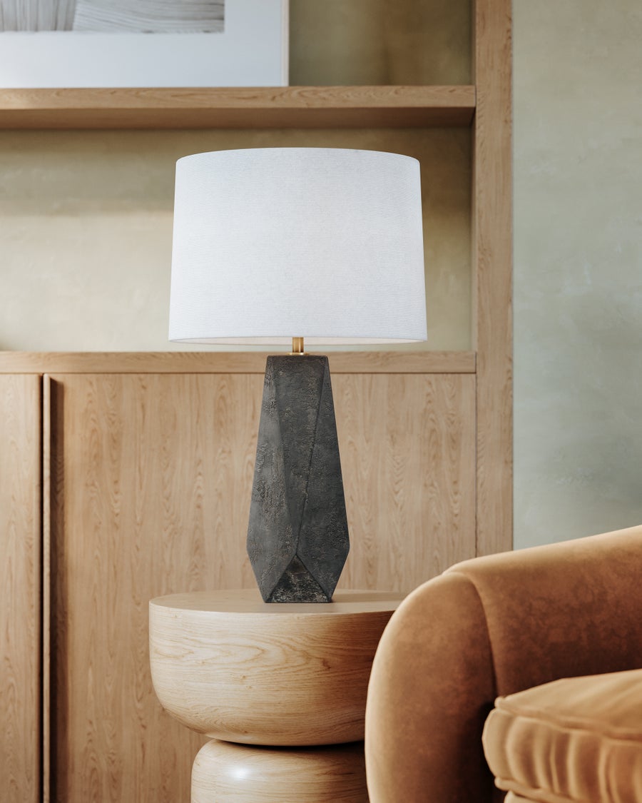 Troy Lighting Coronado Table Lamp — PTL1129-PBR/CHB