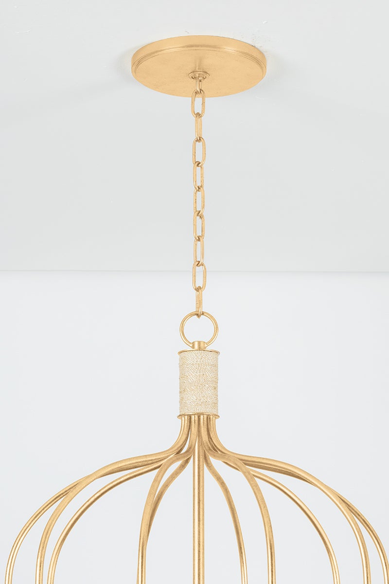 Hudson Valley Lighting WARRENSBURG Chandelier — Vintage Gold Leaf