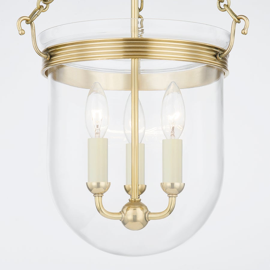 Hudson Valley Lighting ROUSHAM Lantern — Aged Brass