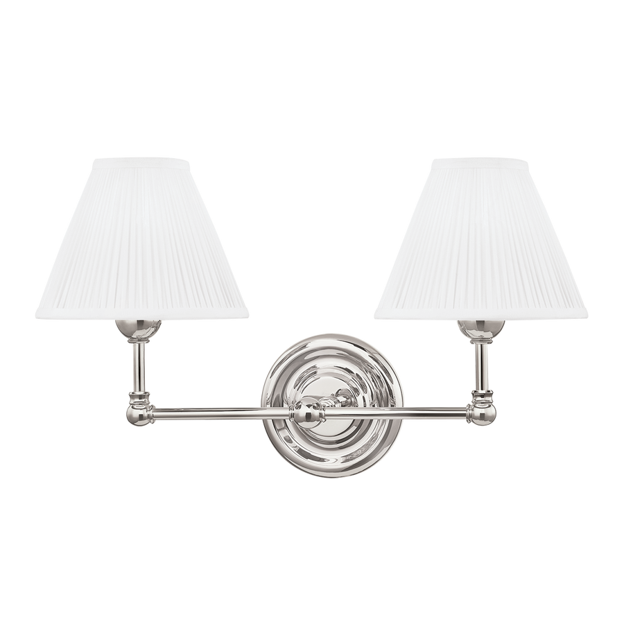Hudson Valley Lighting Classic No.1 Wall Sconce — Polished Nickel