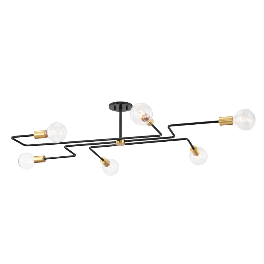 Mitzi Jena Semi Flush — H488606L-AGB/TBK