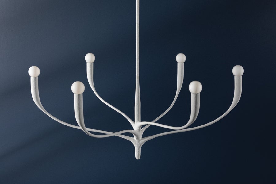 Hudson Valley Lighting Labra Chandelier — White Plaster
