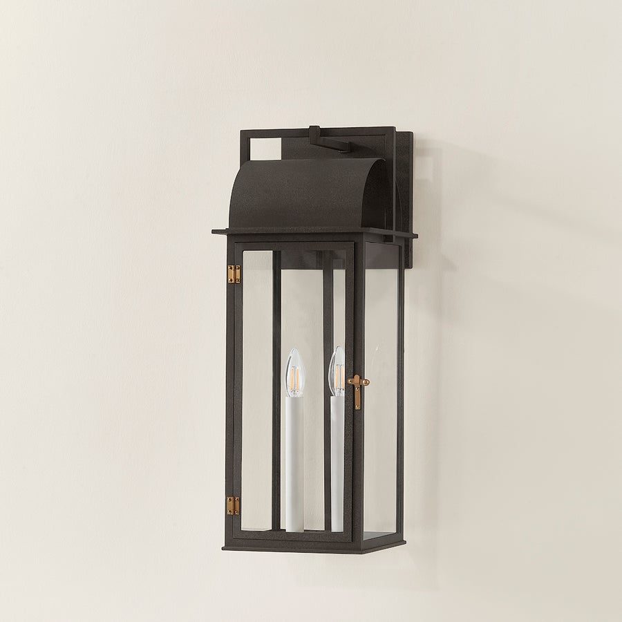 Troy Lighting Bohen Exterior Wall Sconce — B2224-FRN/PBR