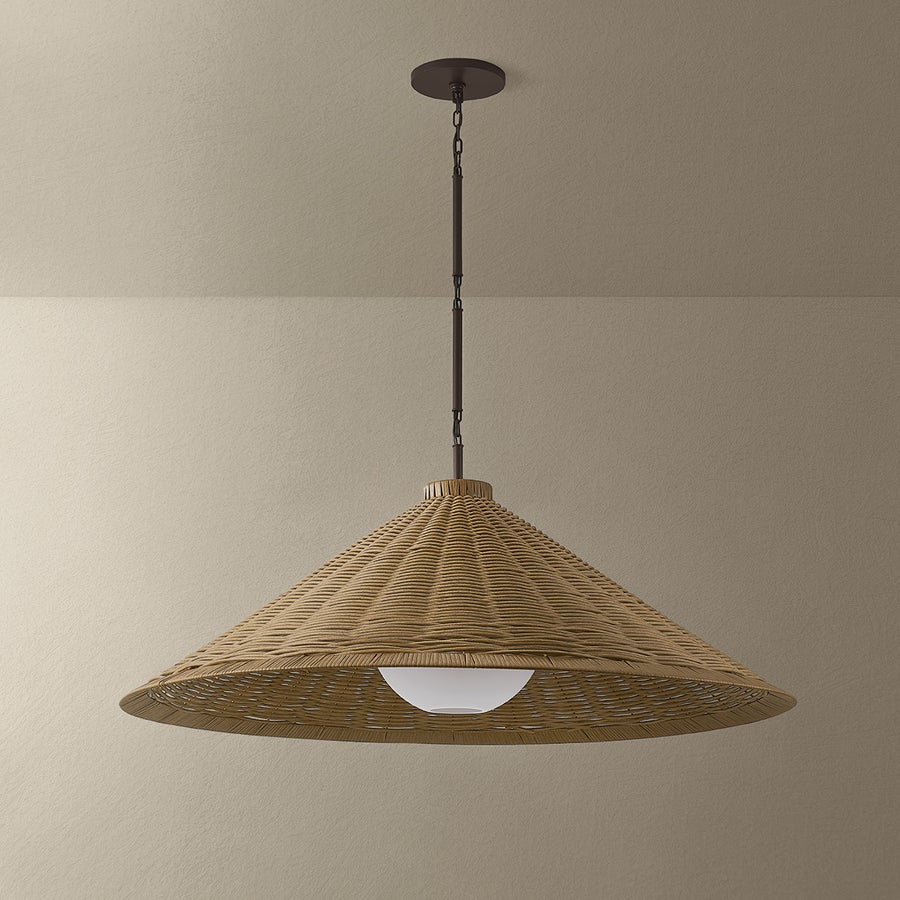 Troy Lighting Devlin Pendant — F3344-BRZ