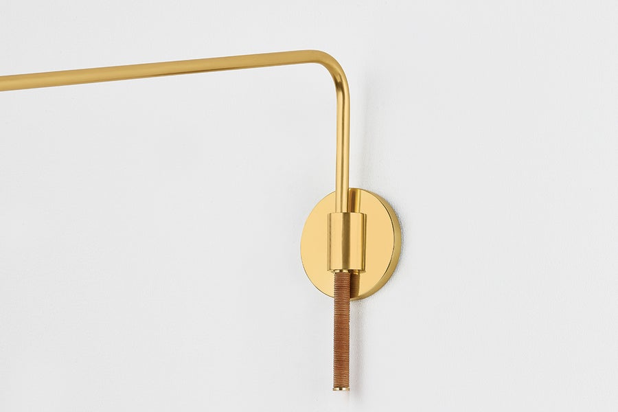 Hudson Valley Lighting NARRAGANSETT Wall Sconce — Aged Brass