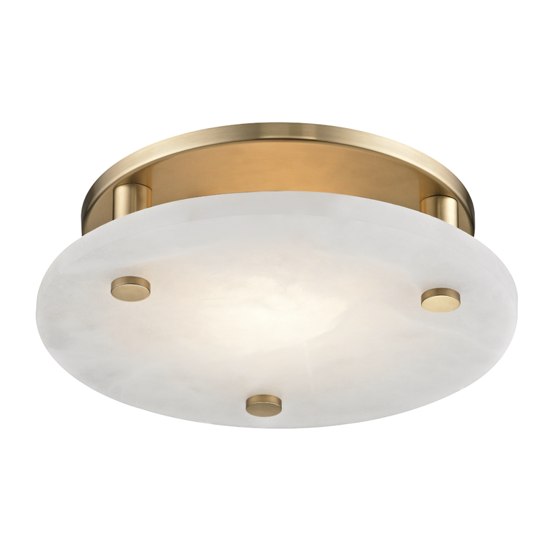 Hudson Valley Lighting Croton Flush Mount — Aged Brass