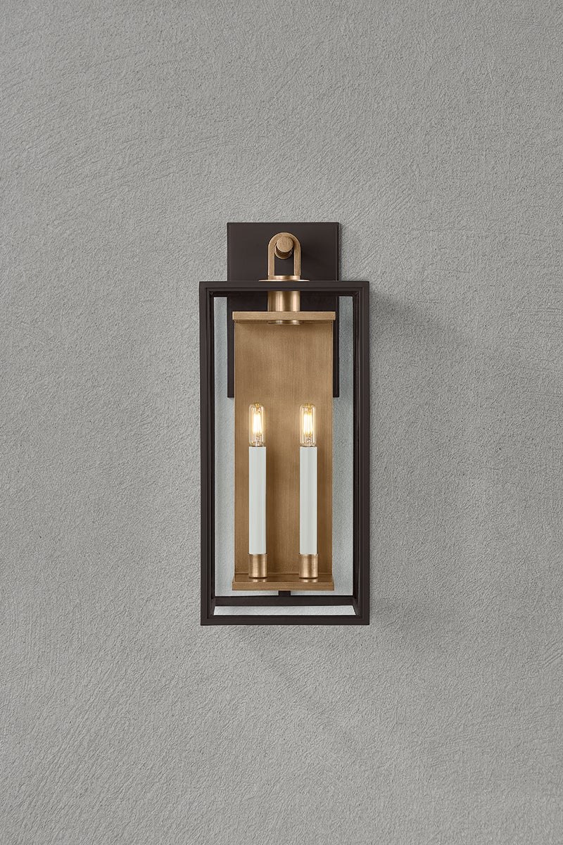 Troy Lighting Arnold Exterior Wall Sconce — B6524-PBR/TBZ