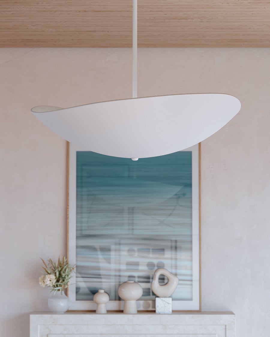 Hudson Valley Lighting Fabius Pendant — White Plaster