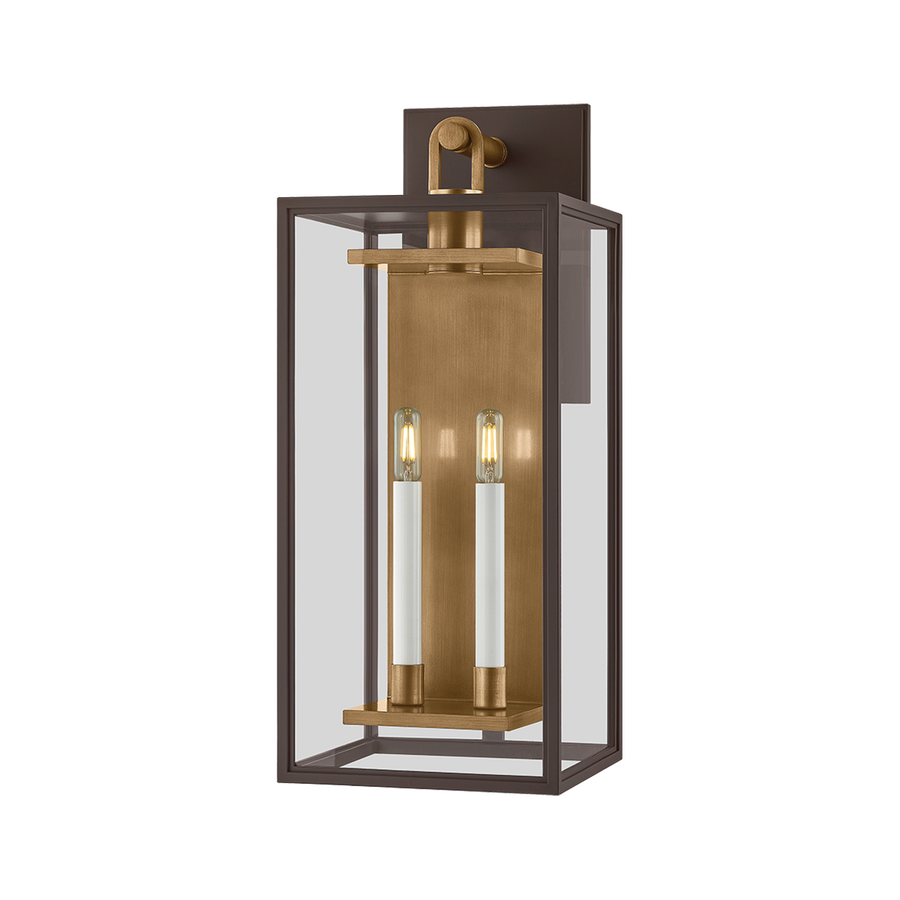 Troy Lighting Arnold Exterior Wall Sconce — B6524-PBR/TBZ