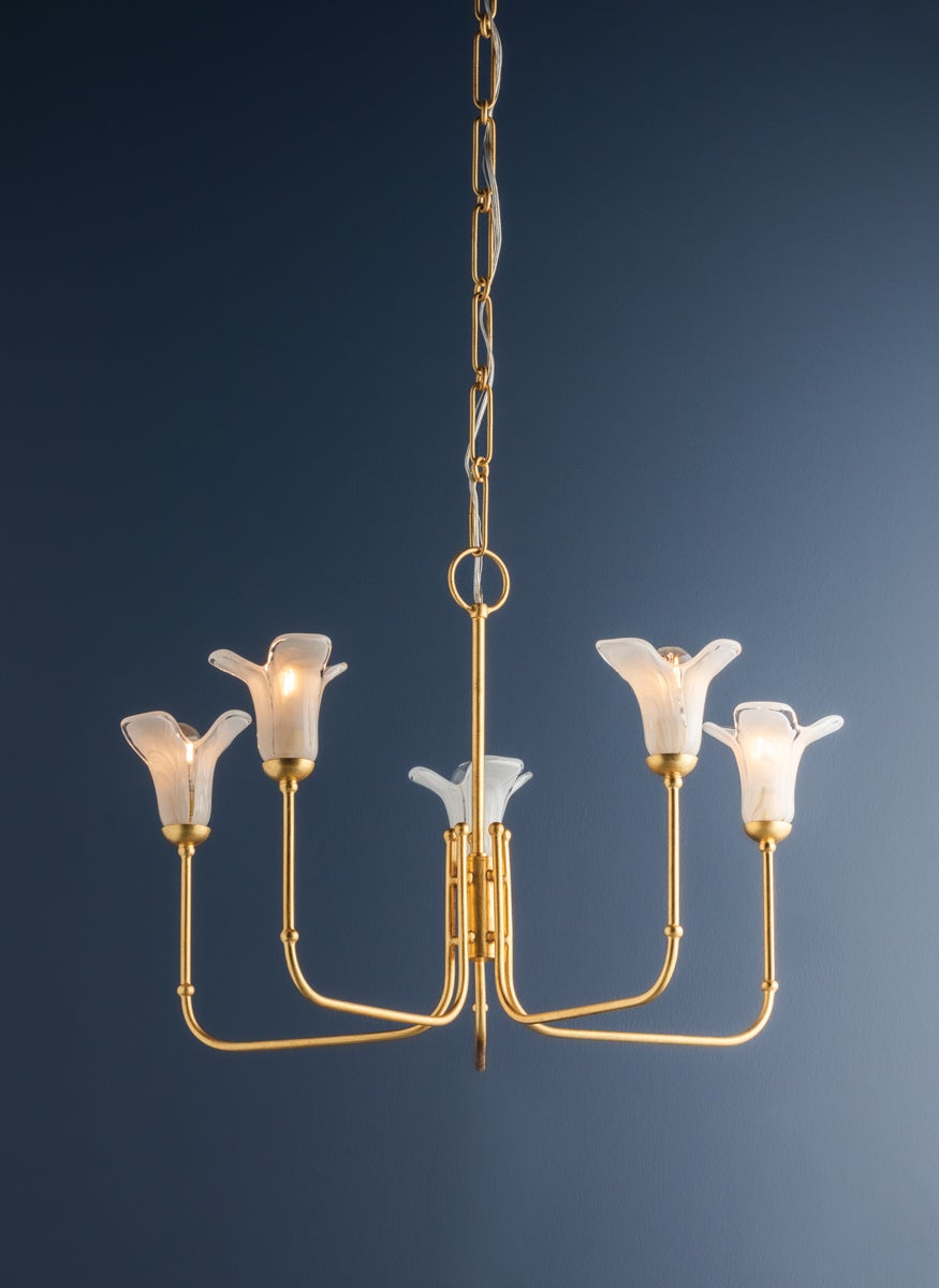 Hudson Valley Lighting MONTCLAIR Chandelier — Vintage Gold Leaf
