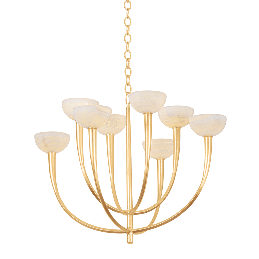 Hudson Valley Lighting Maywood Chandelier — Vintage Gold Leaf