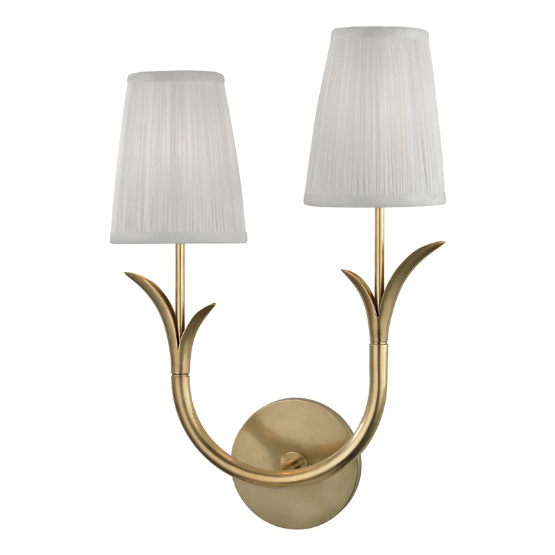 Hudson Valley Lighting Deering Wall Sconce — Aged Brass