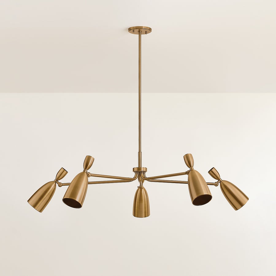 Troy Lighting SPADE Chandelier — F4050-PBR