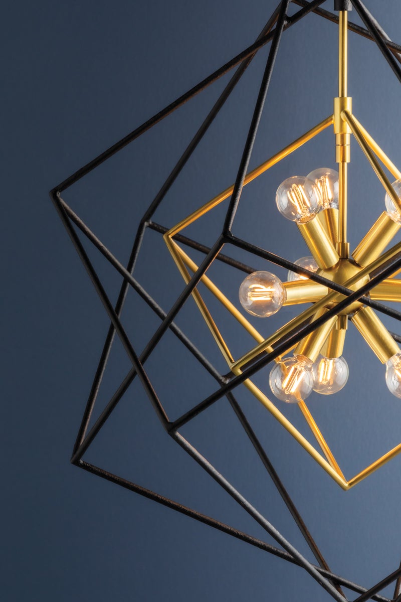 Hudson Valley Lighting Roundout Chandelier — Aged Brass