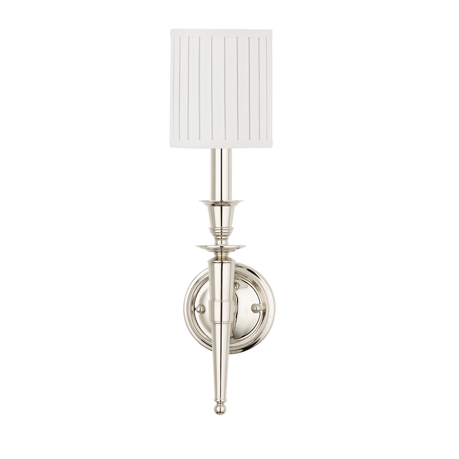 Hudson Valley Lighting Abington Wall Sconce — Polished Nickel