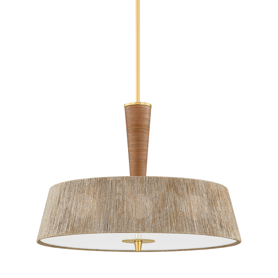 Hudson Valley Lighting GEORGE Pendant — Aged Brass