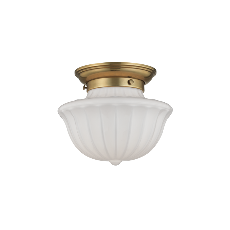Hudson Valley Lighting Dutchess Flush Mount — Aged Brass