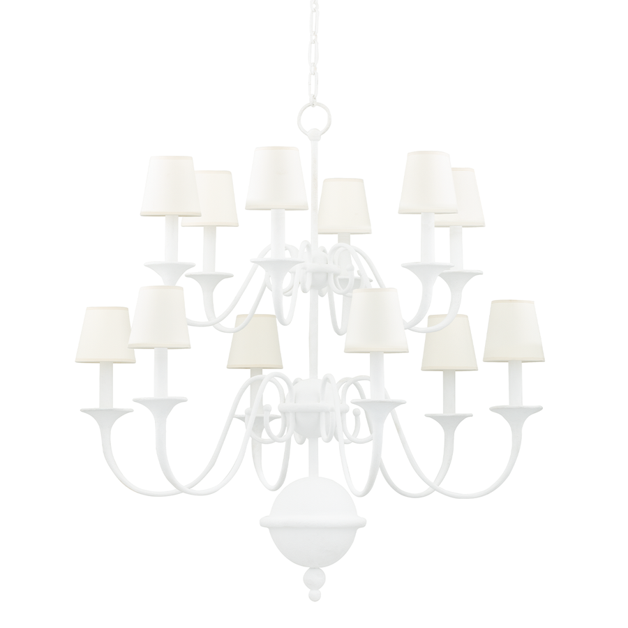 Hudson Valley Lighting Windsor Chandelier — White Plaster
