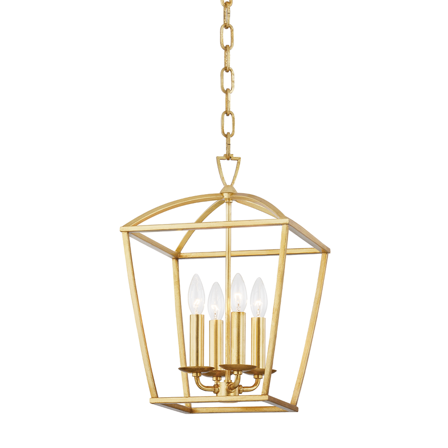 Hudson Valley Lighting Bryant Lantern — Gold Leaf